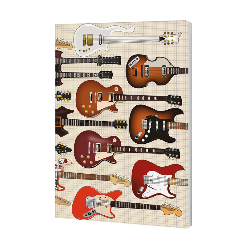 120 Page Lined Notebook – Celebrating Iconic Guitars Through The Ages