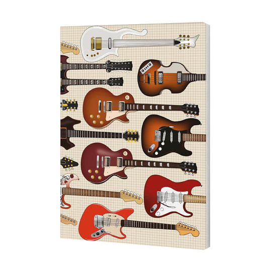 120 Page Lined Notebook – Celebrating Iconic Guitars Through The Ages