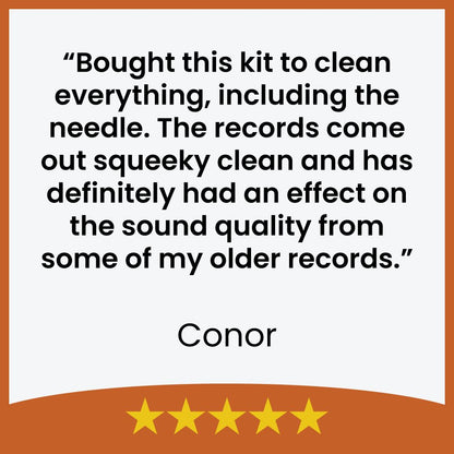 Professional Grade Vinyl Record Cleaning Solution and Microfibre Cloth Set