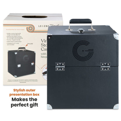 LP Storage Case With Double Hinged Flaps