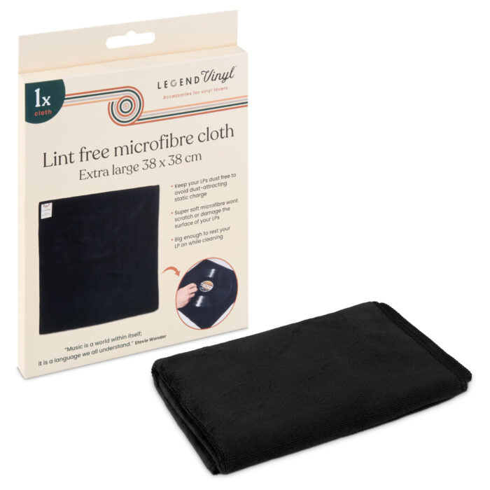 Lint Free Vinyl Record Microfibre Cleaning Cloth