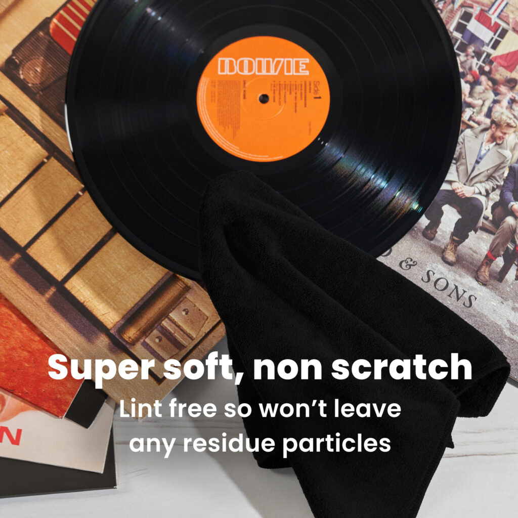 Lint Free Vinyl Record Microfibre Cleaning Cloth