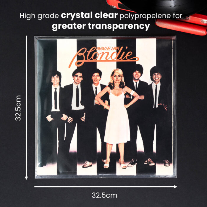 50 12″ LP Sleeves For Vinyl Records — Detail Close-Up — Legend Vinyl
