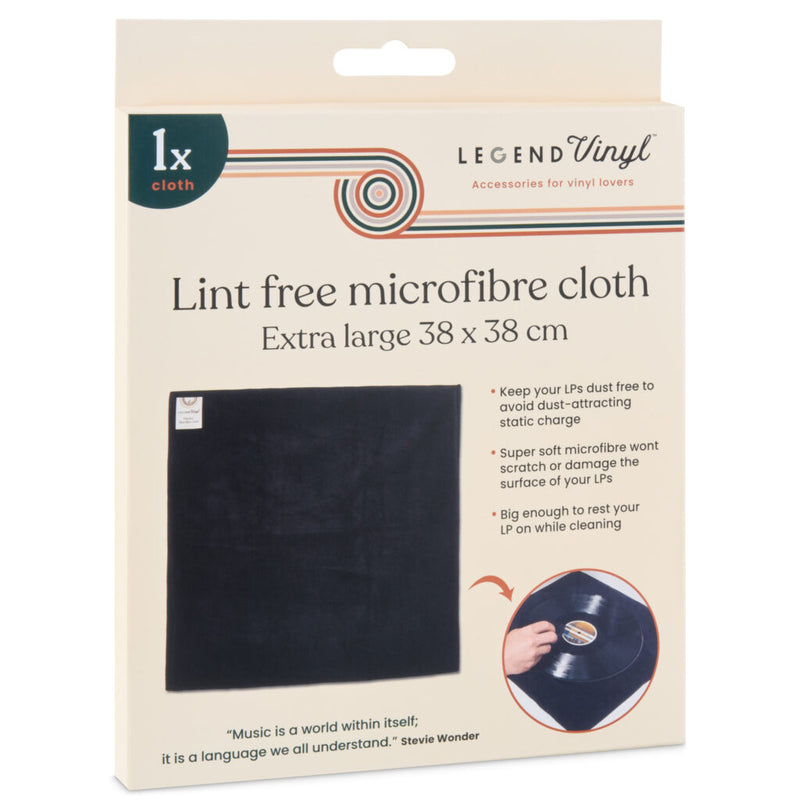 Lint Free Vinyl Record Microfibre Cleaning Cloth