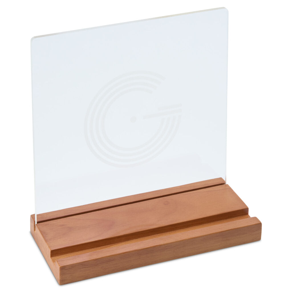Legend Vinyl LP Display Stand “Now Playing” — Solid Wood Frame — Legend Vinyl