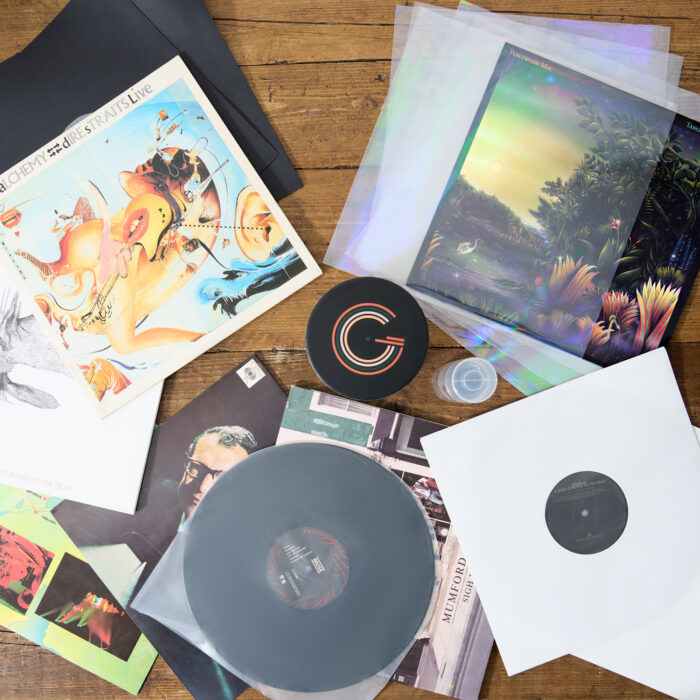 12″ HDPE Inner Record Sleeves With Curved Base – Pack of 25