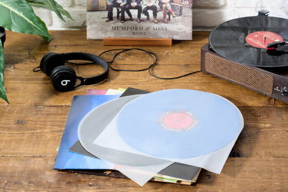 12″ HDPE Inner Record Sleeves With Curved Base – Pack of 25