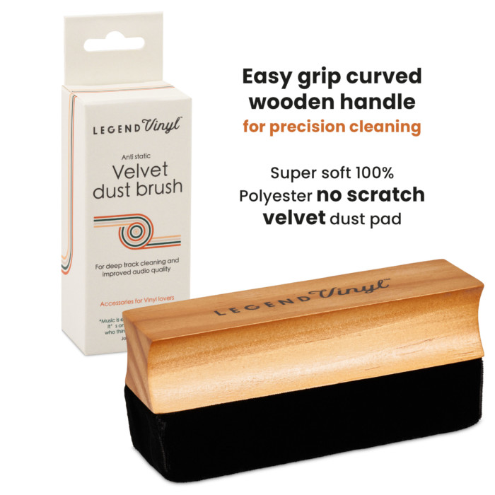 Velvet Vinyl Dust Cleaning Brush By Legend Vinyl