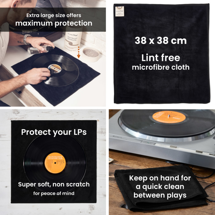 Pack of 3 Extra-large Vinyl Cleaning Microfibre Cloths