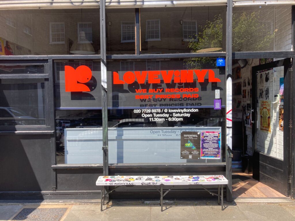 Love Vinyl is a cozy record shop in the heart of East London, stocking a wide collection of new & used vinyl records, from jazz, funk and soul, to disco and house.