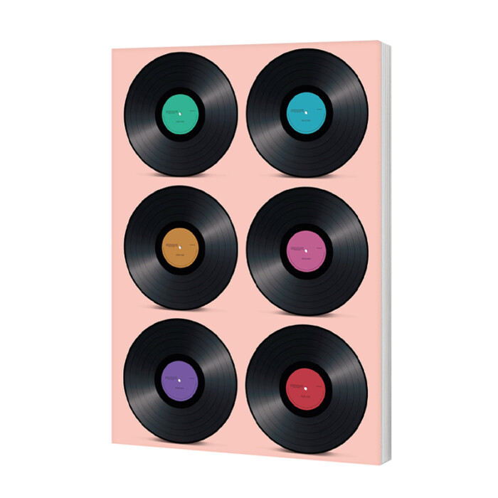120 Page Lined Notebook Featuring Iconic Retro Inspired Design