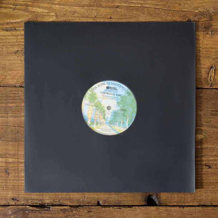12" Paper Inner Record Sleeves with HDPE Bag lining - Pack of 25 Sleeves - Black